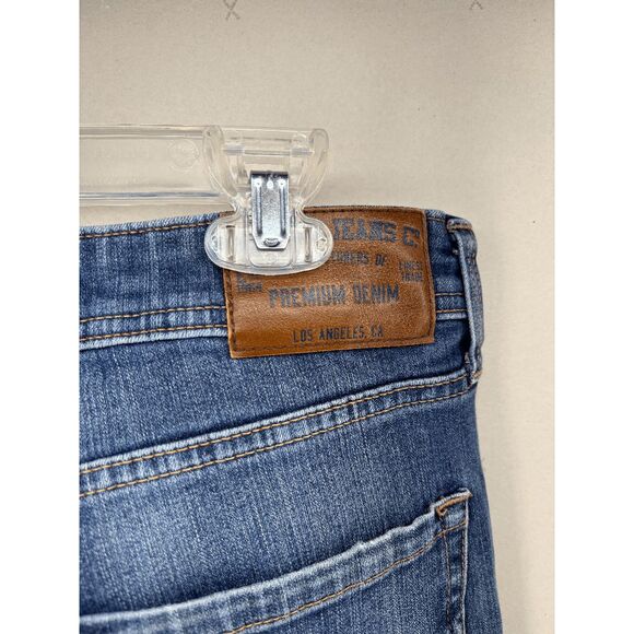 Seven 7 Jeans Mens 34x30 Blue Denim Slim Straight Distressed Medium Wash Preppy - Picture 8 of 8